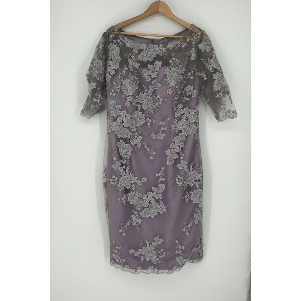 La Femme Lace Sheath Dress